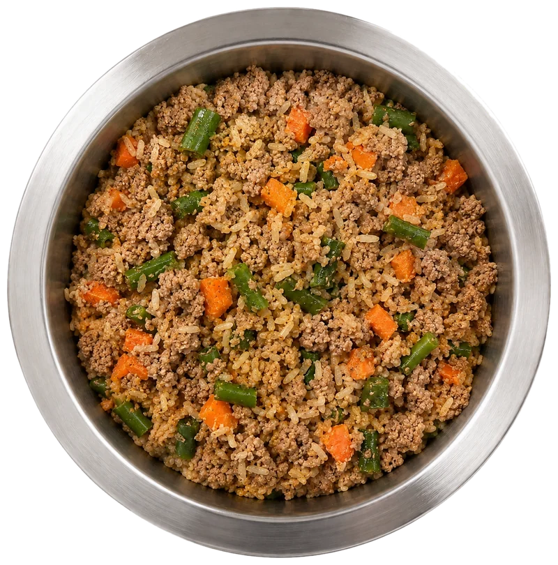 Harvest Bowl with turkey and pumpkin